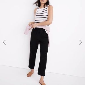 Madewell black crop pants